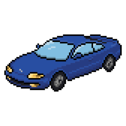 Blue Mazda MX-6